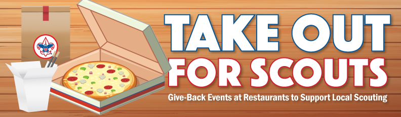 Take Out for Scouts banner